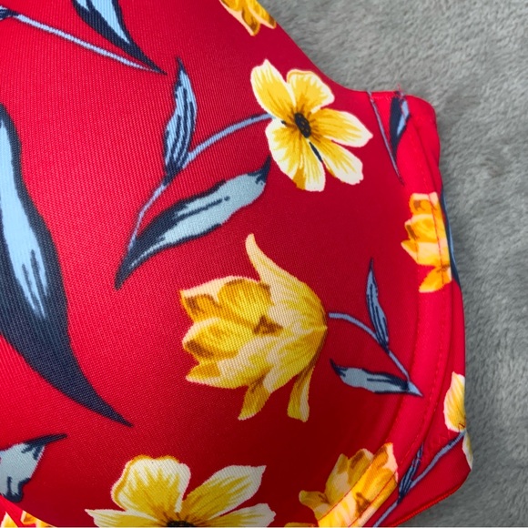 Pink Victoria’s Secret Wear Everywhere T-Shirt Floral Push-Up Bra.  36DD (NWT). - Picture 3 of 8